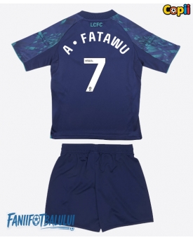 Leicester City Issahaku Fatawu #7 Echipament de Fotbal Replică 2025-26 Copii Deplasare (+ Șorturi)